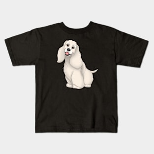 Buff Cocker Spaniel Dog Kids T-Shirt